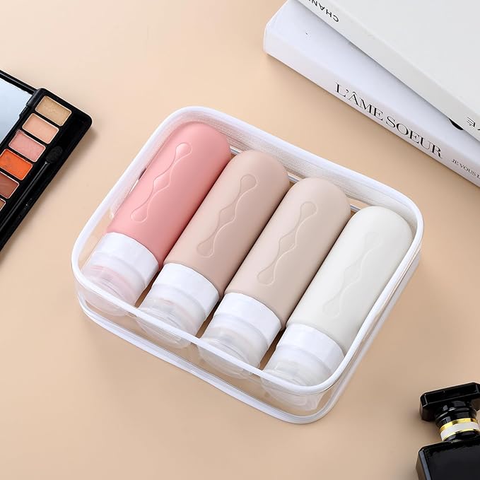 Gemice Travel Bottles for Toiletries, Tsa Approved Travel 3oz Size Containers - Image 2