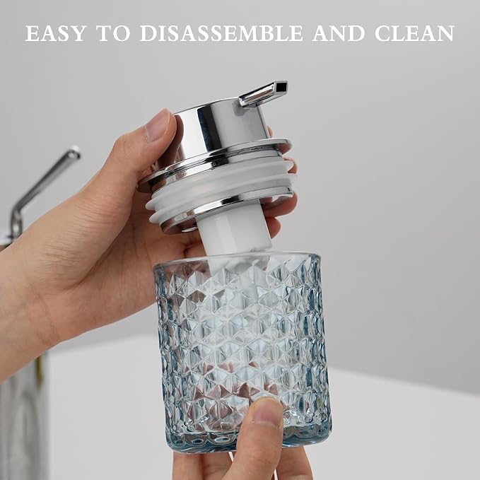 Hand Soap Dispenser Glass, Refillable Liquid Dispenser - Image 5