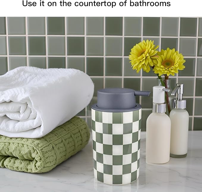 Foaming Soap Dispenser, Ceramic Cute Modern Foamy Soap Bottle - Image 5