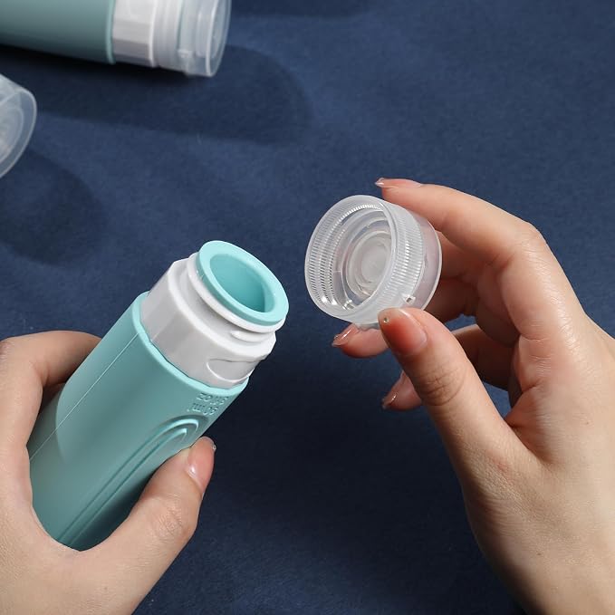 Travel Bottles for Toiletries, 5 Pack TSA Approved Travel Size Containers - Image 2