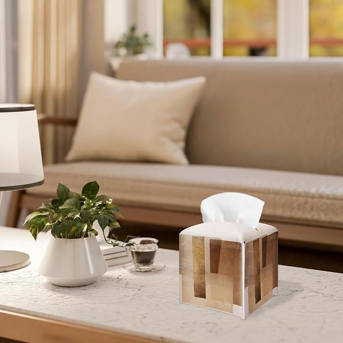 Vintage Geometry Design Tissue Box Cover - Image 4