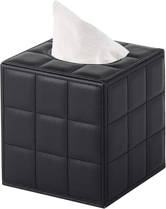 Modern Tissue Box Holder Square, Napkin Holder Pumping Paper Case Dispenser by RHCSZ