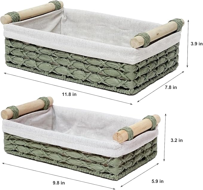 Baskets for Organizing, Paper Rope Basket Organizer - Image 6