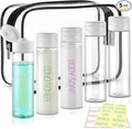 Cosywell Travel Bottles for Toiletries 5 Pack 3.4oz Pre-Printed Travel Size by Cosywell