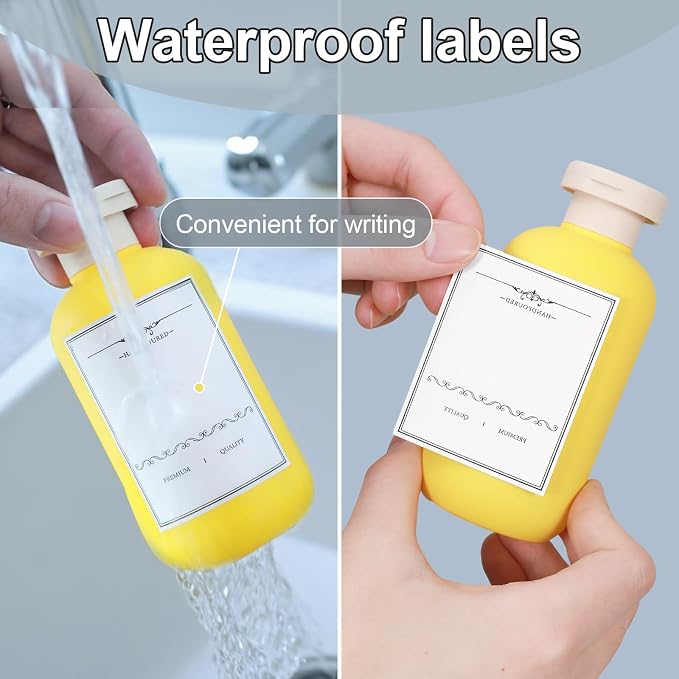 ASEVAT 6.7oz Refillable Plastic Travel Shampoo Bottles, Empty Travel Shampoo - Image 3