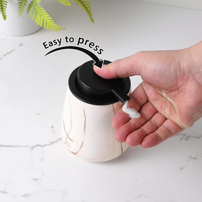12Oz Ceramic Liquid Soap Dispenser - Image 5