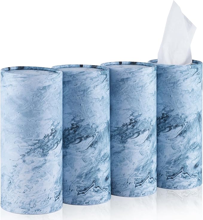 SINGARO Car Tissue Holder, 4 Pack Car Cup Holder Facial Tissues by SINGARO