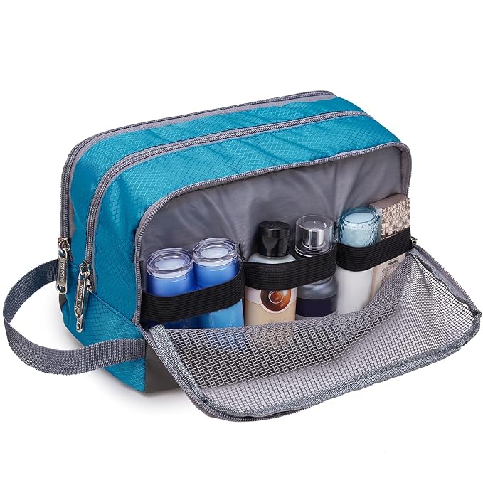 Toiletry Bag for Men Hanging Dopp Kit Water Resistant Shaving Bag Small - Image 5