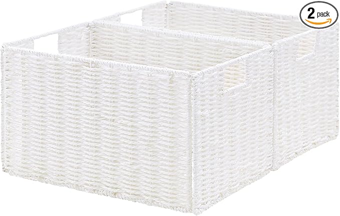 Vagusicc Wicker Storage Basket, Large Storage Baskets by Vagusicc