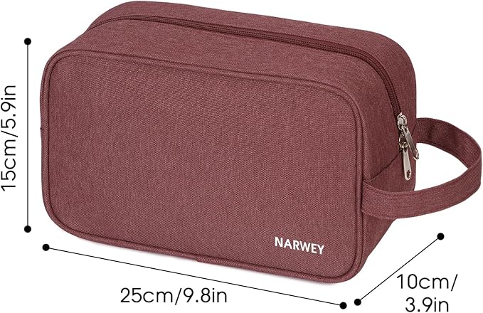 Narwey Travel Toiletry Bag for Women Traveling Dopp Kit Men Travel Bag for - Image 6
