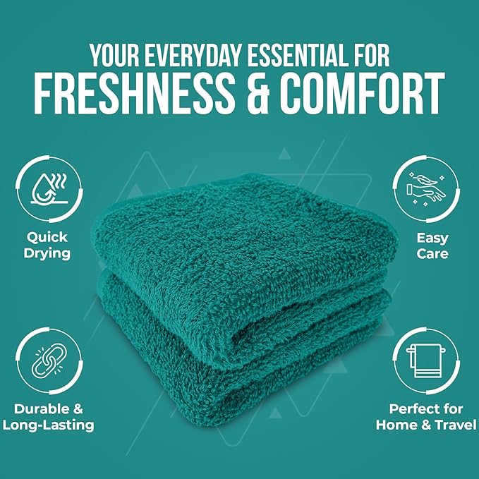 DAN RIVER 12 Pack Wash Cloths for Showering - Image 5