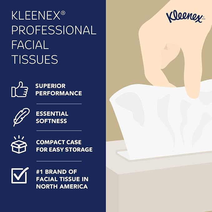 Kleenex® Professional Facial Tissue, Flat Facial Tissue Boxes - Image 9