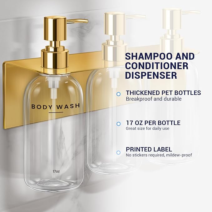 KLL Shampoo and Conditioner Dispenser - Image 3