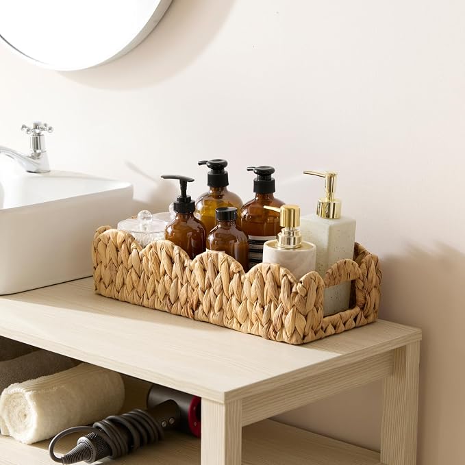 YANGQIHOME Toilet Paper Basket, Water Hyacinth Toilet Tank Basket - Image 6