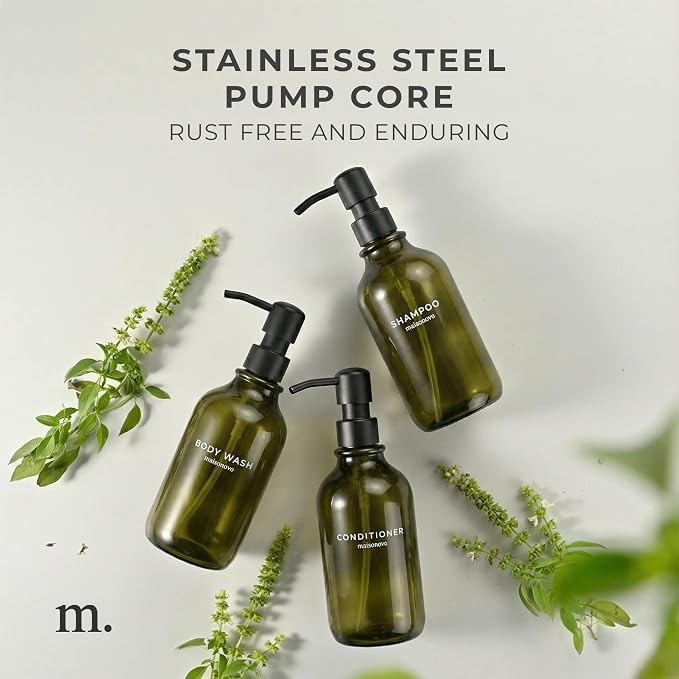 MaisoNovo Refillable Shampoo and Conditioner Bottles - Image 4