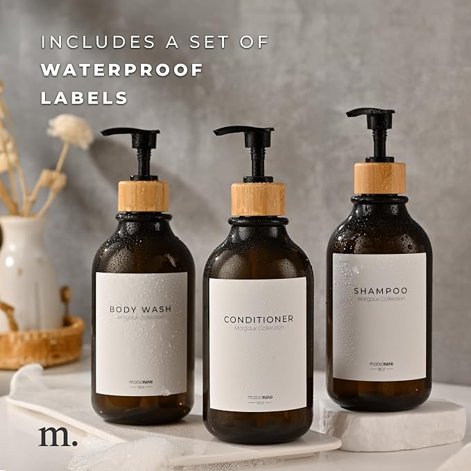 MaisoNovo Refillable Shampoo and Conditioner Bottles - Image 6