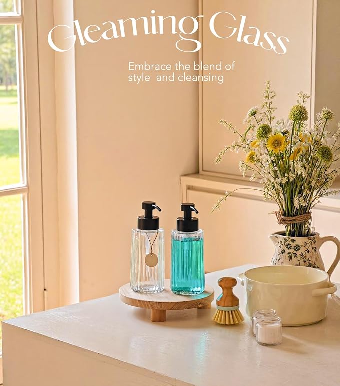 JASAI 16Oz Glass Foaming Soap Dispenser - Image 4