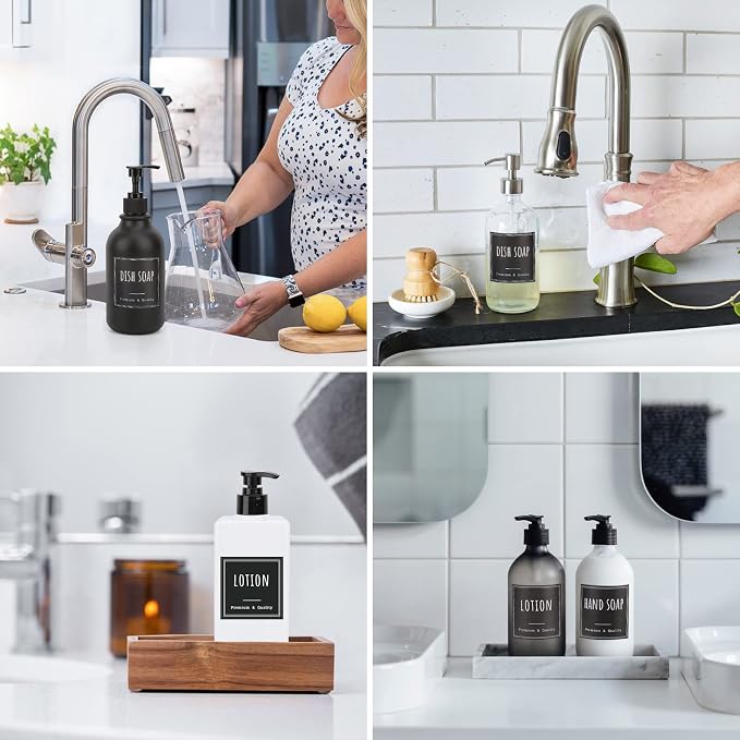 Segbeauty Kitchen Organization Labels, Reusable Hand Soap Dispenser Sticker - Image 7