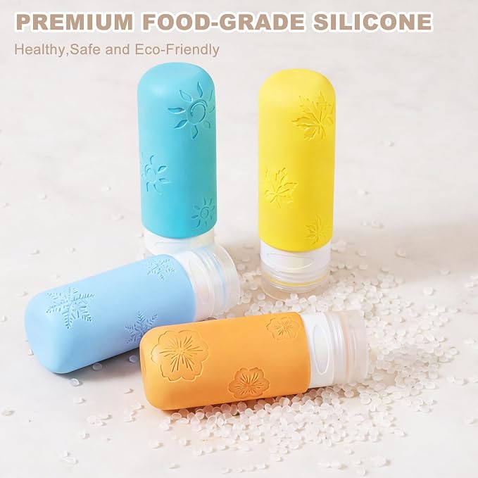 16 Pack Travel Bottles for Toiletries, Silicone TSA Approved-Containers for - Image 5