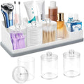 Bathroom Counter Organizer, Large White Silicone Toothbrush Holders by MSBRCH