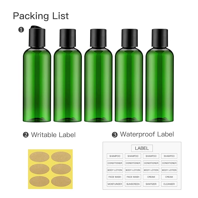 Travel Bottles for Toiletries 3.4 oz - Image 5