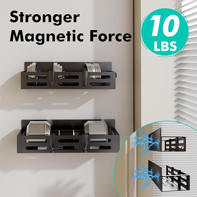 2 Pack Magnetic Spice Rack for Refrigerator, Organizadores de Cocina - Image 3
