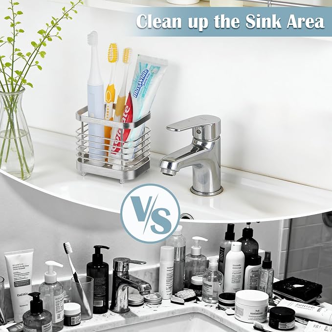 MYITYARD Toothbrush Holder for Bathroom, Stainless Steel Ventilated Electric - Image 5