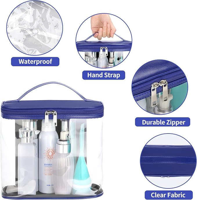 HAOGUAGUA Heavy Duty Leak Proof Clear Travel Bags - Image 7