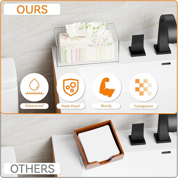 Clear Acrylic Tissue Box Holder - Image 6
