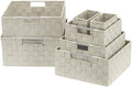 Sorbus Storage Baskets for Organizing, Mesh Hand-Woven Design, Linen Closet by Sorbus