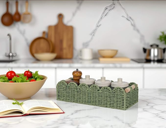 CubesLand Bathroom Basket Organizer, Toilet Tank Paper Storage Baskets 2-Pack - Image 8