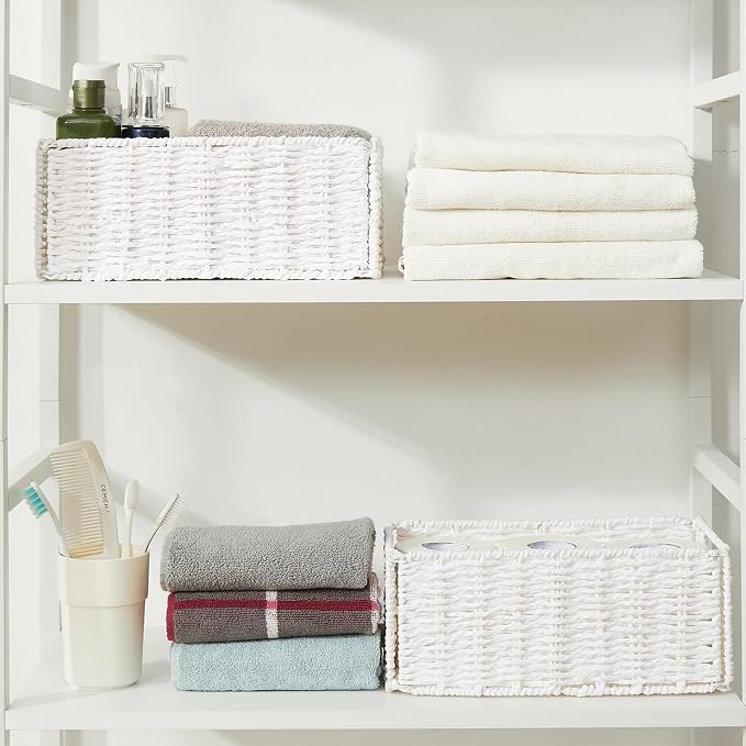 Vagusicc Wicker Storage Basket, Small Storage Baskets - Image 4