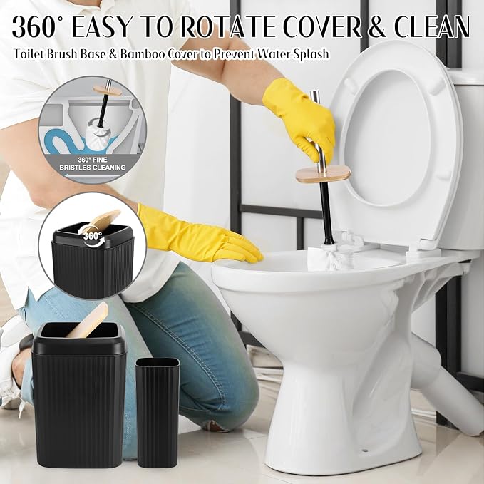 Black Bathroom Accessories Set 17PCS Bathroom Set - Image 4