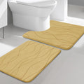 YIHOUSE Memory Foam Bathroom Rug Sets 2 Piece, Ultra Absorbent Bath Mat by YIHOUSE