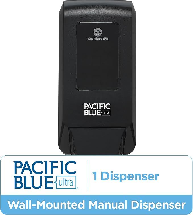 Georgia-Pacific Pacific Blue Ultra Manual Push Soap Dispenser, Wall Mounted - Image 3