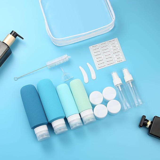16 Pack Travel Bottles for Toiletries, Large 6oz Silicone Travel Containers - Image 6