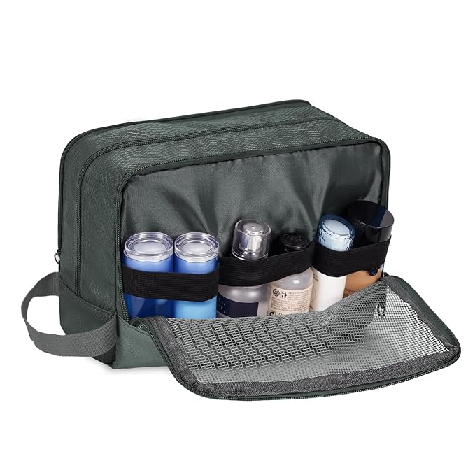 Toiletry Bag for Men Hanging Dopp Kit Water Resistant Shaving Bag Small - Image 6