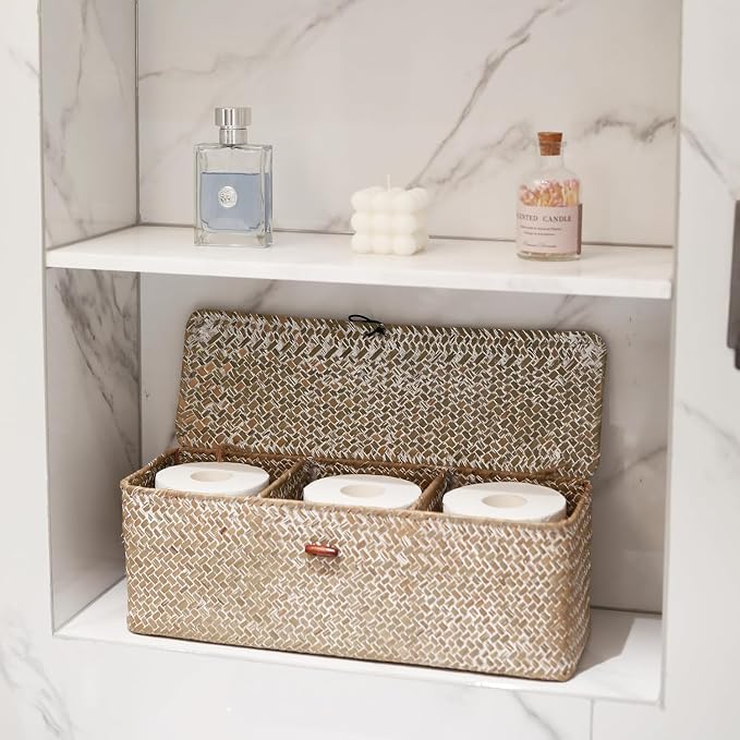 Seagrass Storage Basket for Bathroom - Image 7
