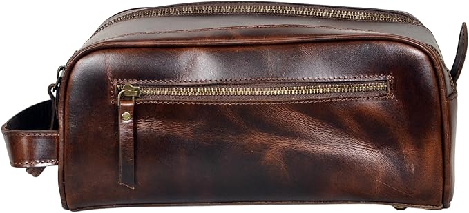 Leather Toiletry Bag for Men - Image 3