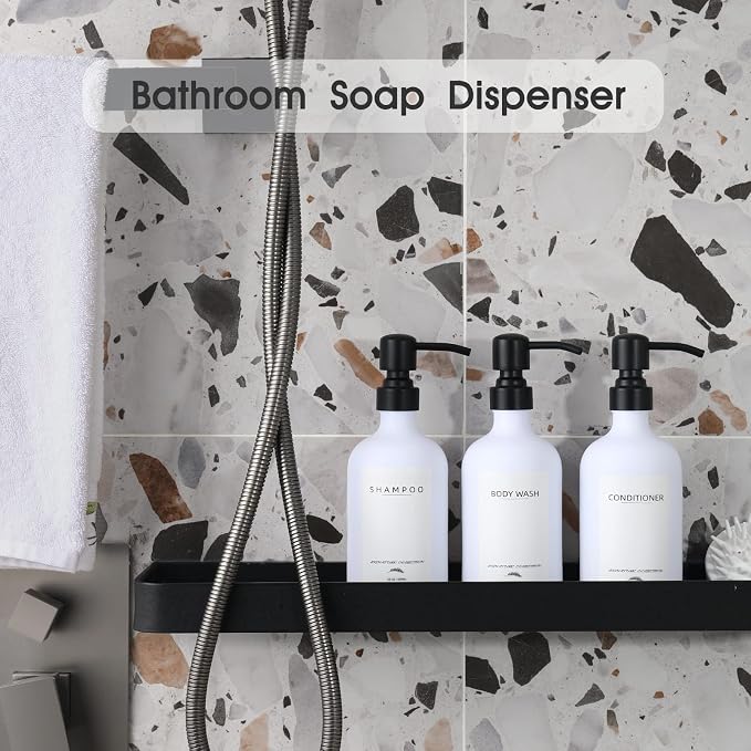 Shampoo Dispenser for Shower Wall Mount, No Drill Shampoo and Conditioner - Image 7