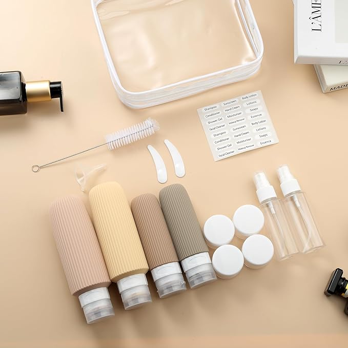 16 Pack Travel Bottles for Toiletries, Large 6oz Silicone Travel Containers - Image 6
