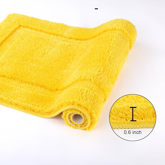 SHACOS Super Soft 2 Pieces Bathroom Runner Rugs Set Non Slip Washable 20x47+ - Image 5