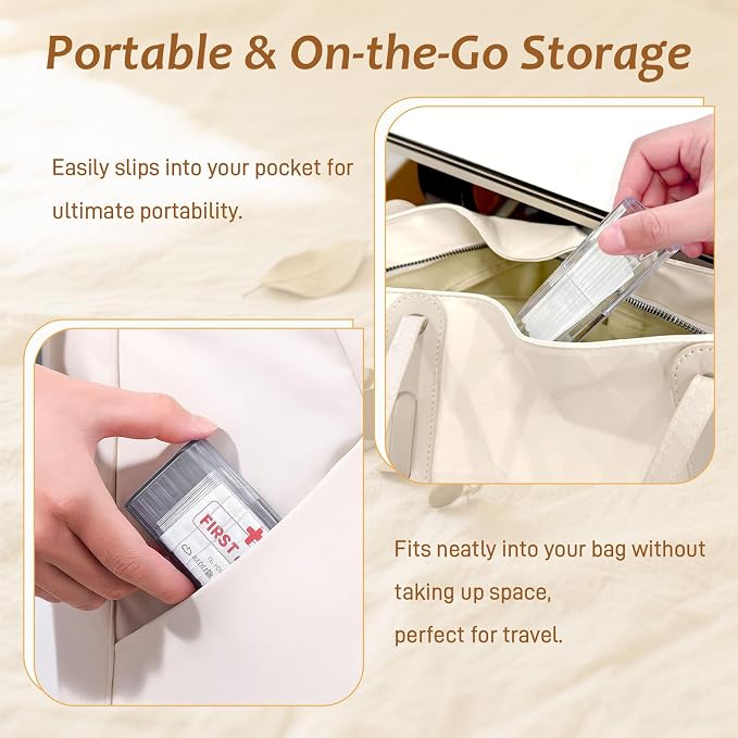 7 Pcs Travel Cotton Swab Holders – Mini Dustproof Swab Cases - Image 4