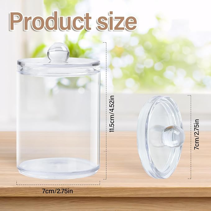 Clear Bathroom Organizer with Lid - Image 2