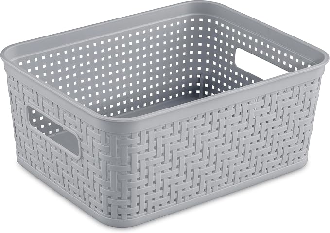 Sterilite 24 Pack Plastic Storage Bin Organization Containers, Small Baskets - Image 7