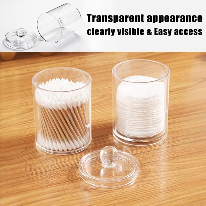3PCS Acrylic Qtip Dispensers Holders - Image 5