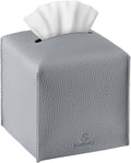 Tissue Box Cover, Jeethemy Square PU Leather Tissue Box Holder, Modern Tissue by Jeethemy