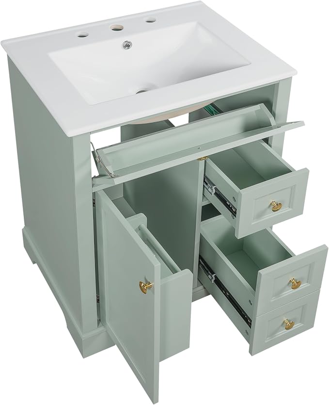 Harper & Bright Designs 24" Bathroom Vanity - Image 9