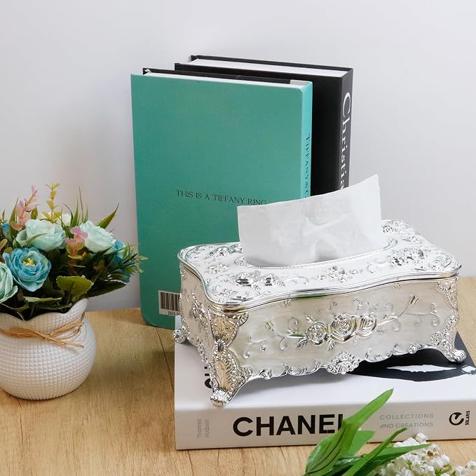 9.45"x5.43"x3.94" Luxurious Rose Tissue Box - Image 7