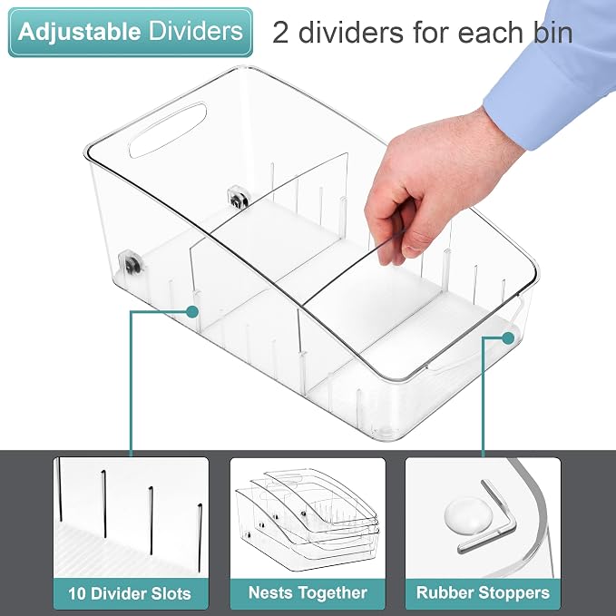 Sorbus Fridge Organizer on Wheels - Image 4